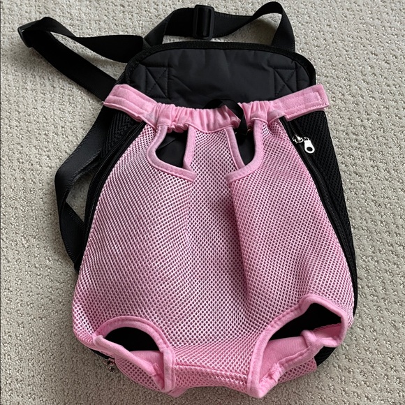 Pink and Black Pet Carrier Backpack - Picture 3 of 7